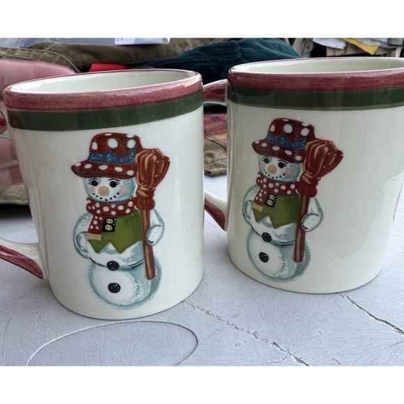 2 Christopher Radko Christmas Mugs – Nutcracker & Snowman - Picture 3 of 5